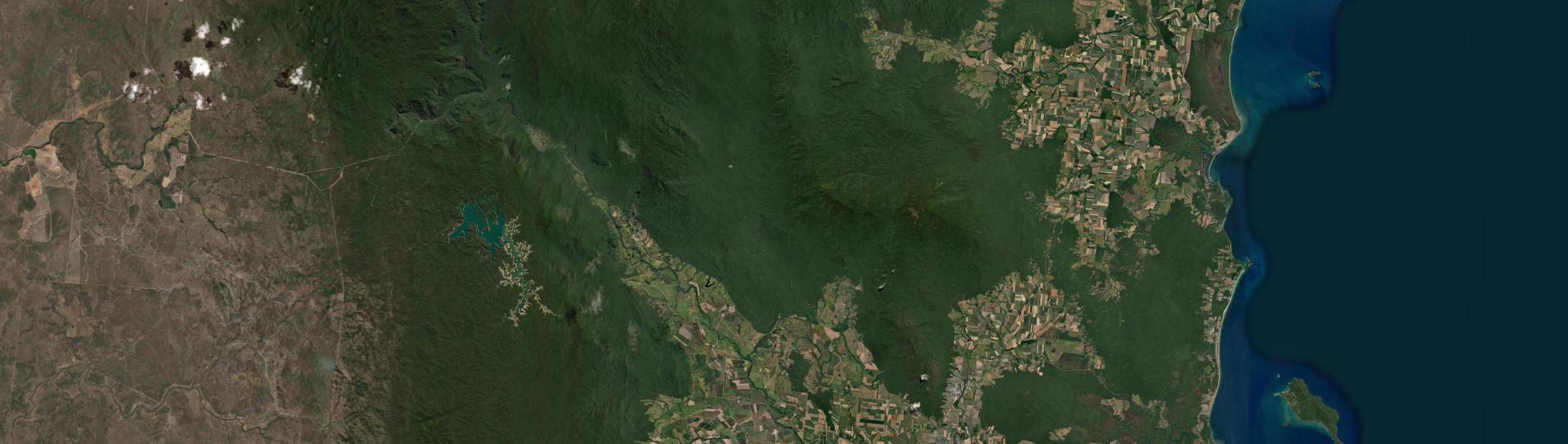 Aerial view of Walter Hill, QLD