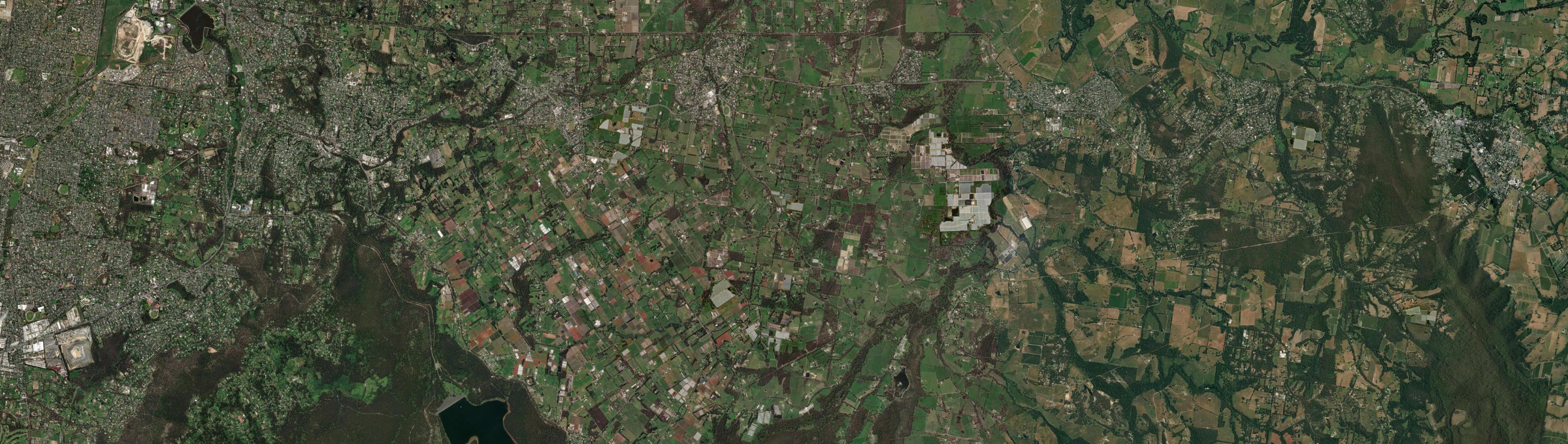 Aerial view of Seville, VIC