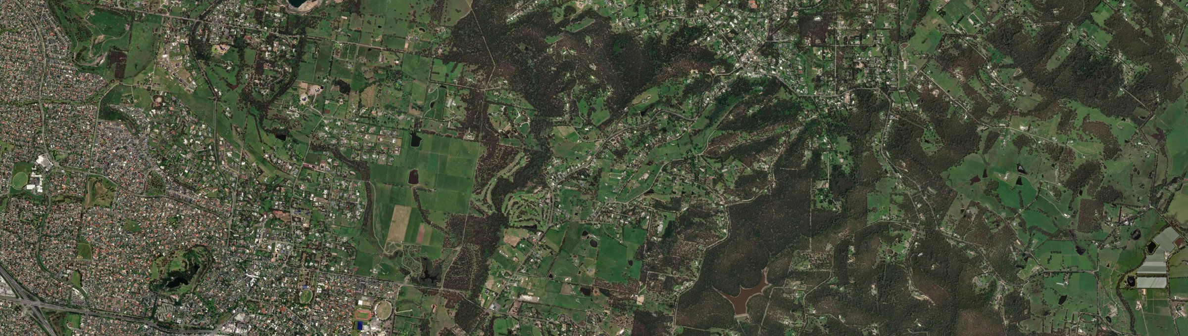 Aerial view of Guys Hill, VIC