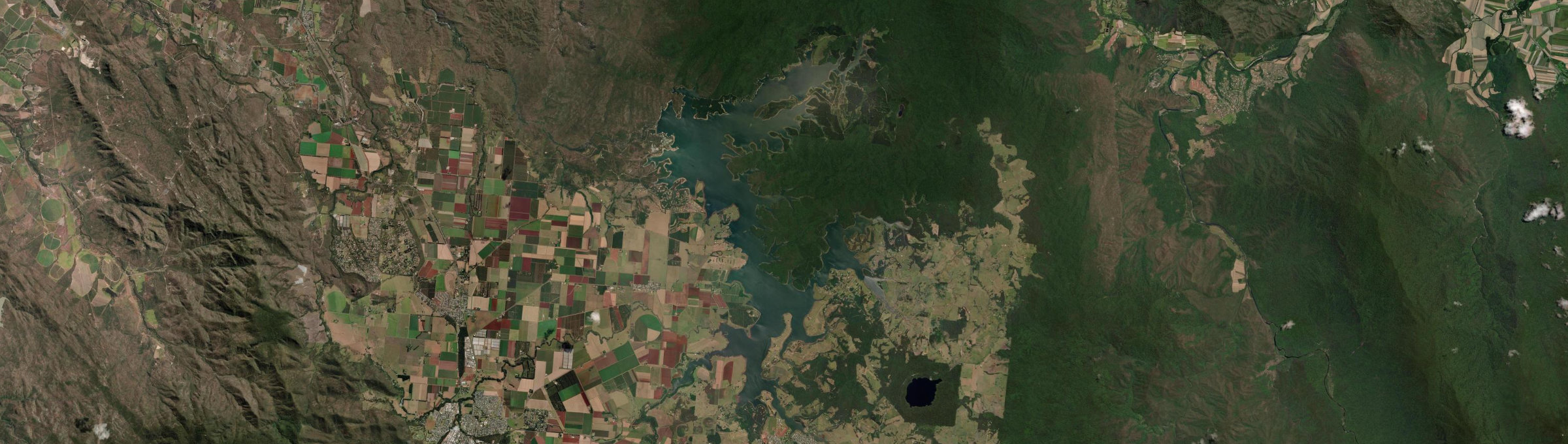 Aerial view of Lake Tinaroo, QLD