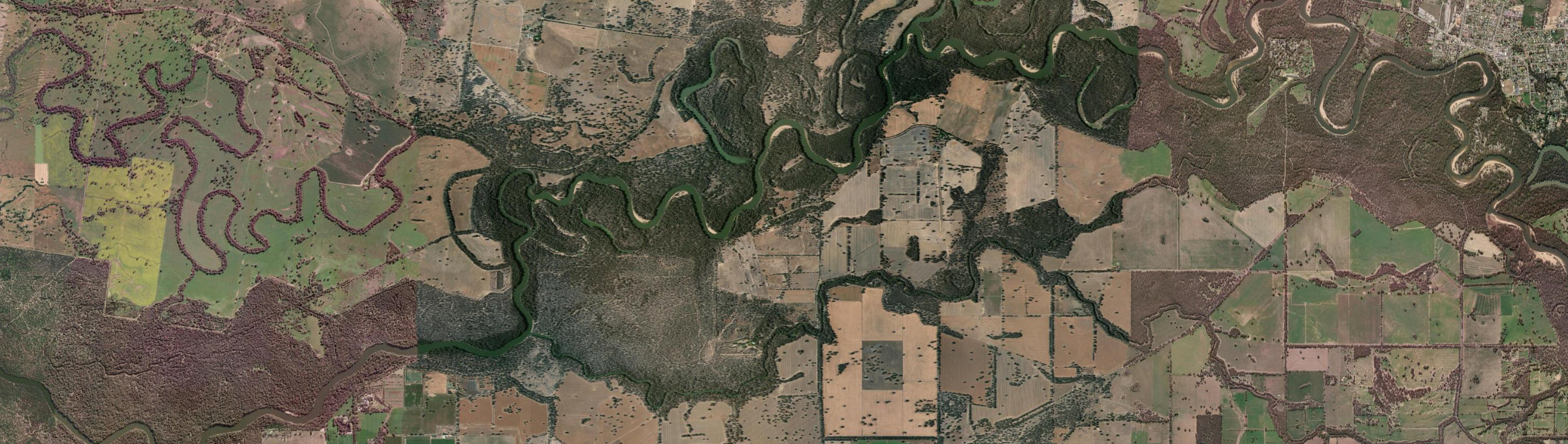 Aerial view of Ulupna, VIC
