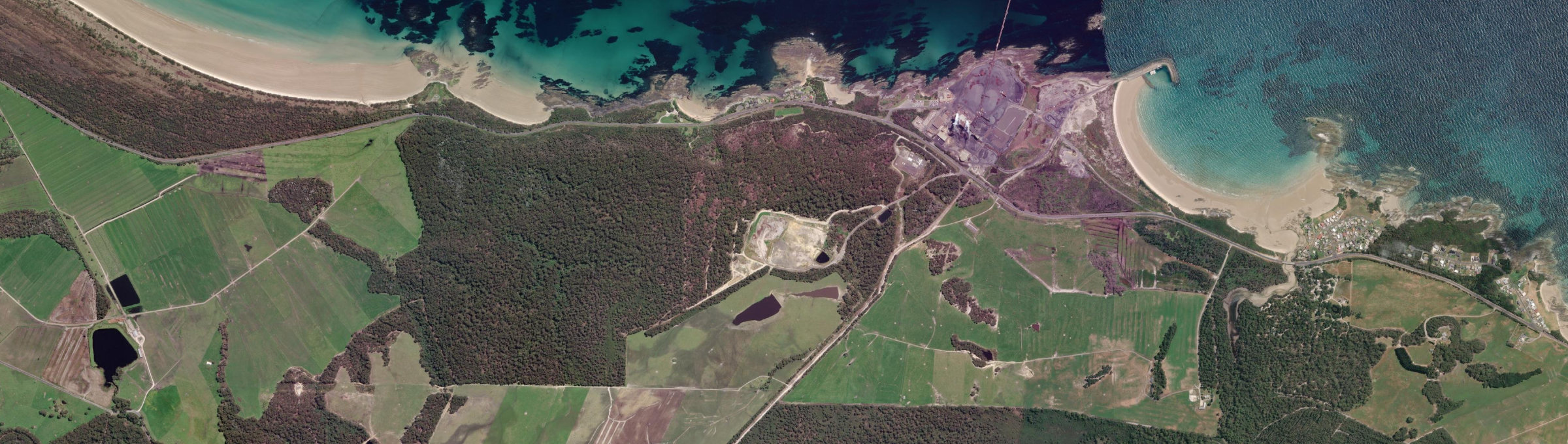 Aerial view of Cowrie Point, TAS