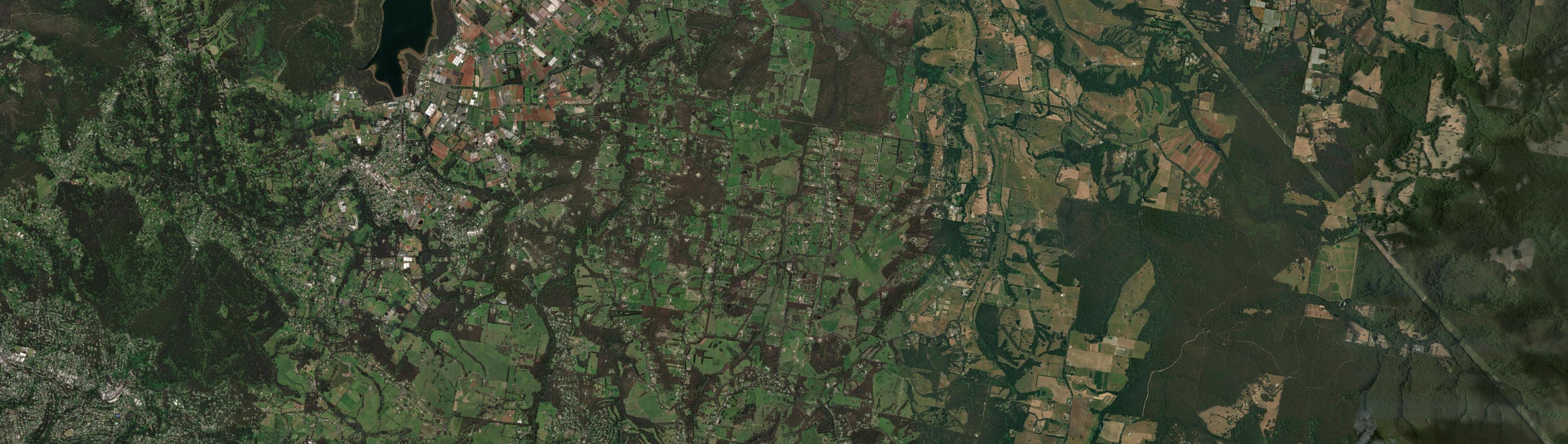 Aerial view of Macclesfield (Vic.), VIC