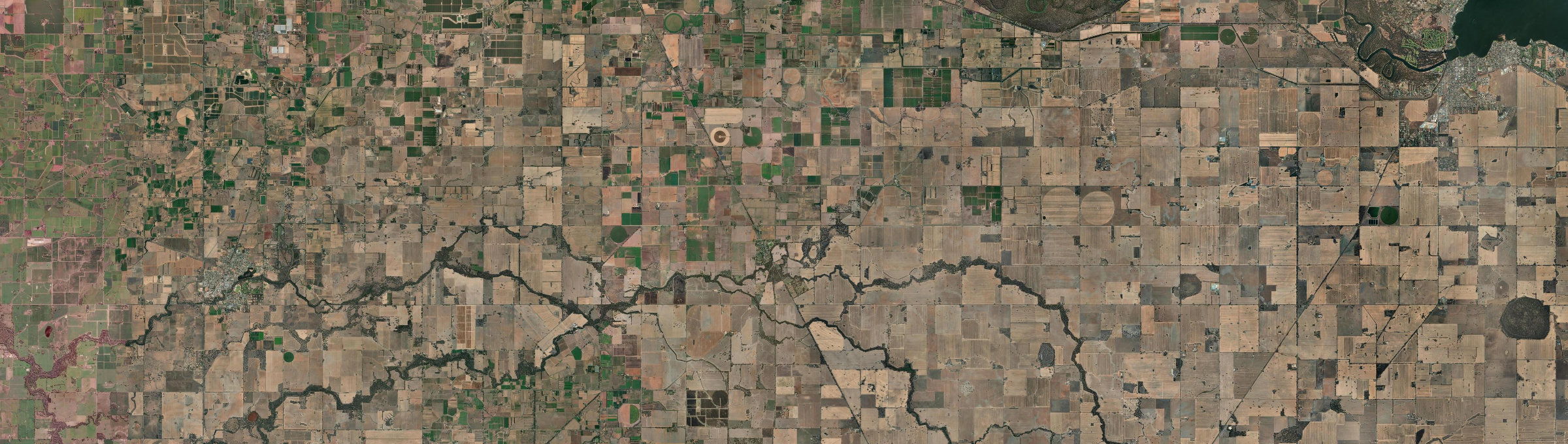Aerial view of Katamatite, VIC