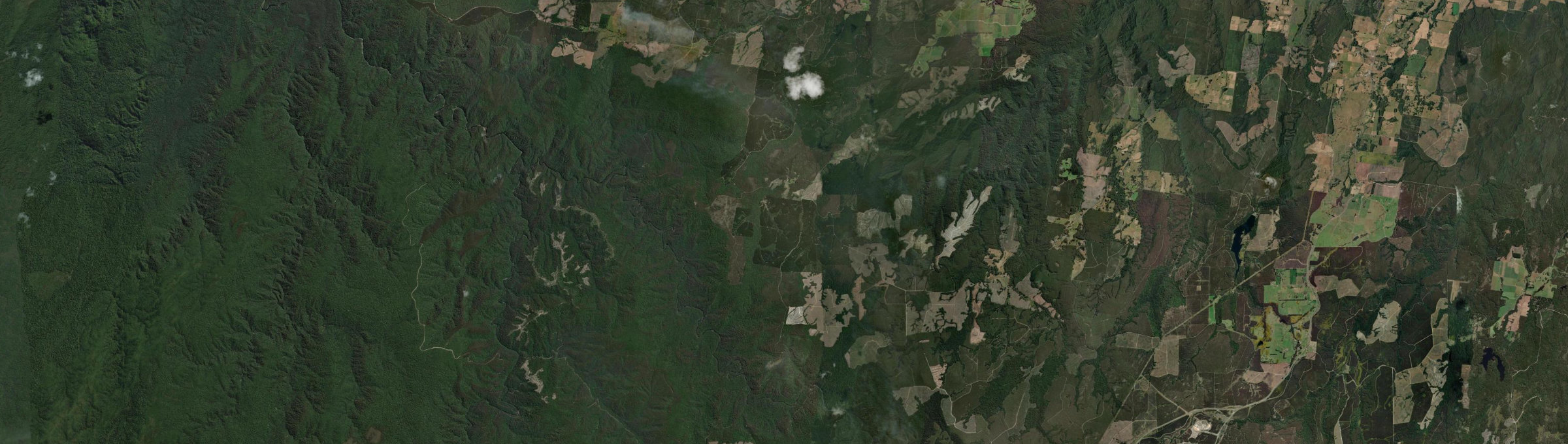 Aerial view of Oonah, TAS