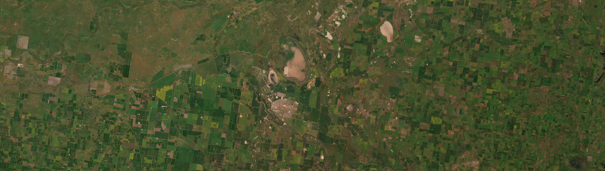 Aerial view of Urana, NSW