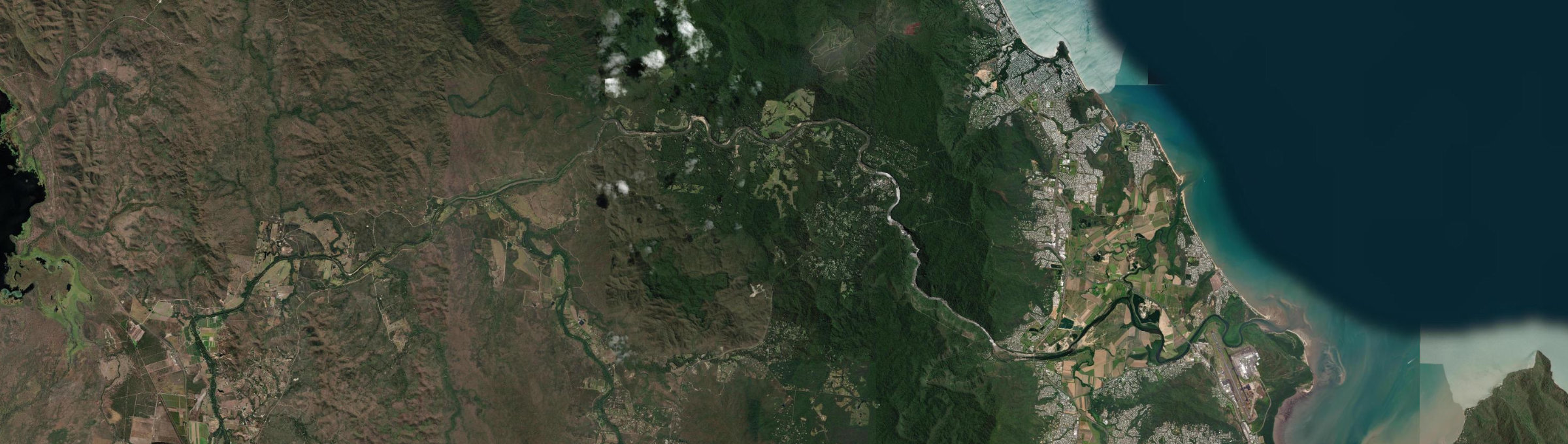 Aerial view of Kuranda, QLD