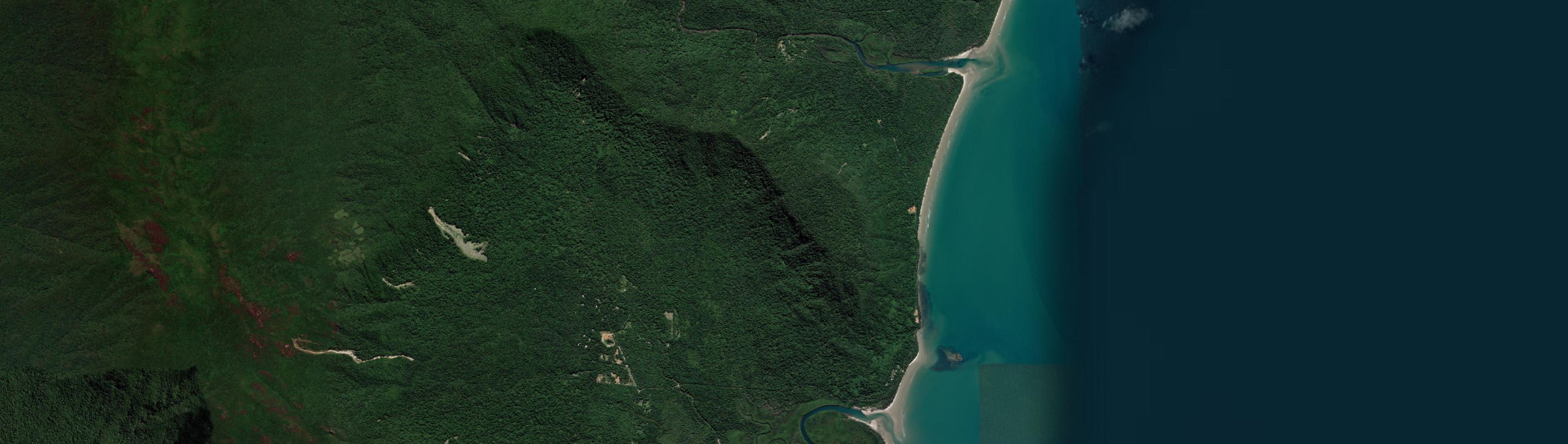 Aerial view of Thornton Beach, QLD