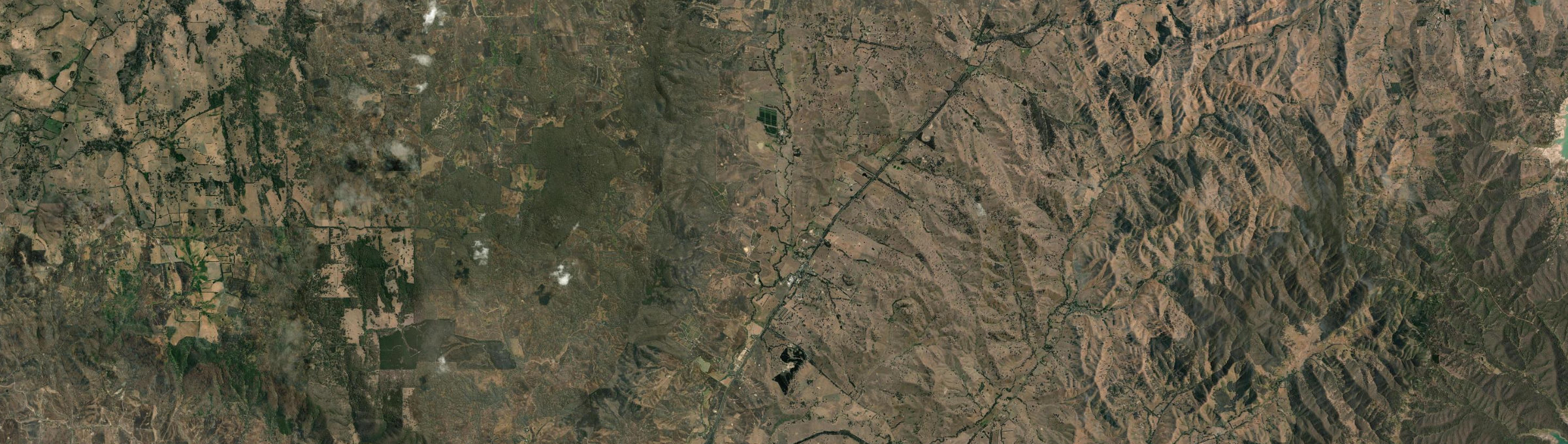 Aerial view of Yarck, VIC
