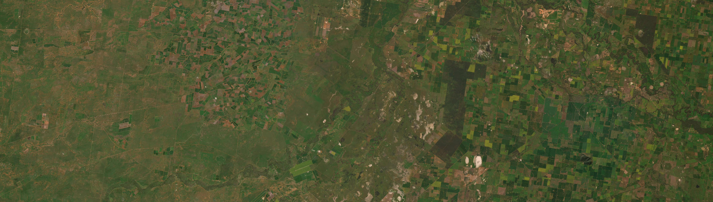 Aerial view of Morundah, NSW