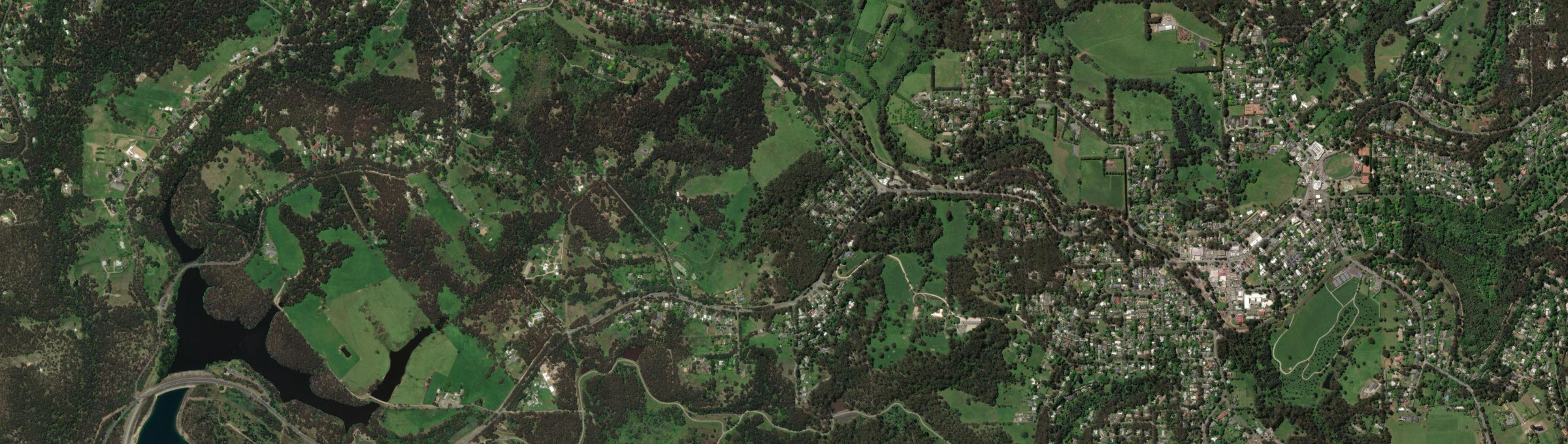 Aerial view of Clematis, VIC