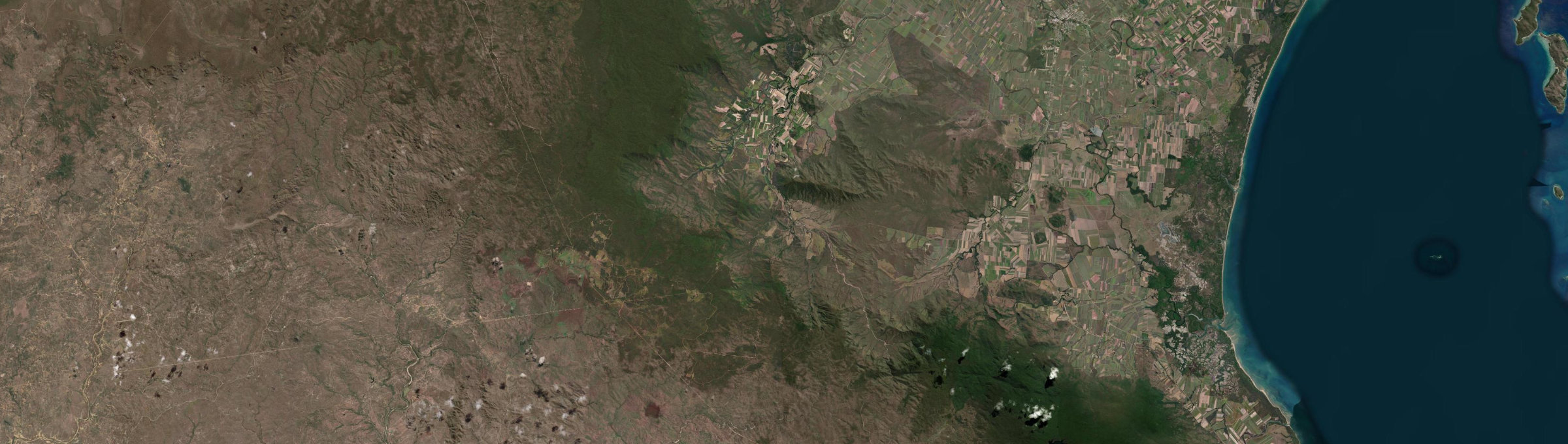 Aerial view of Upper Stone, QLD