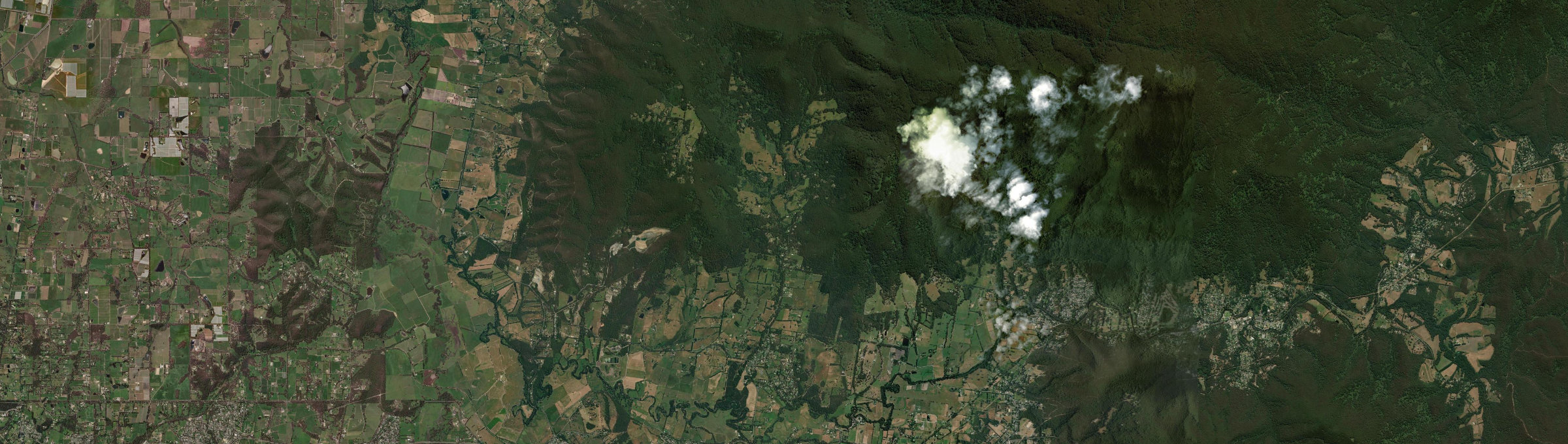 Aerial view of Don Valley, VIC