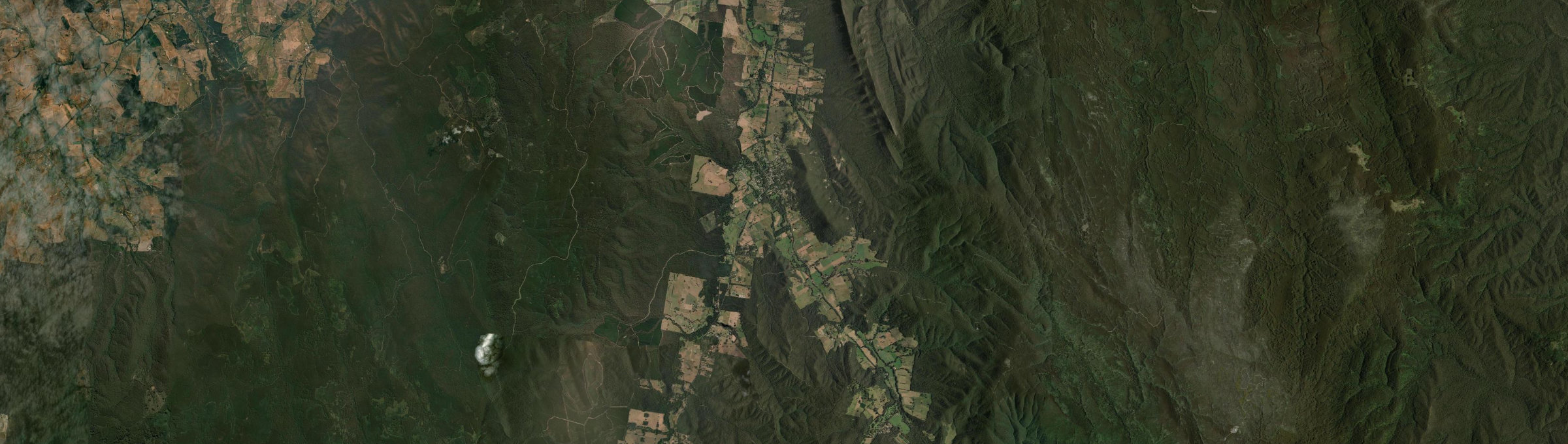 Aerial view of Buxton (Vic.), VIC