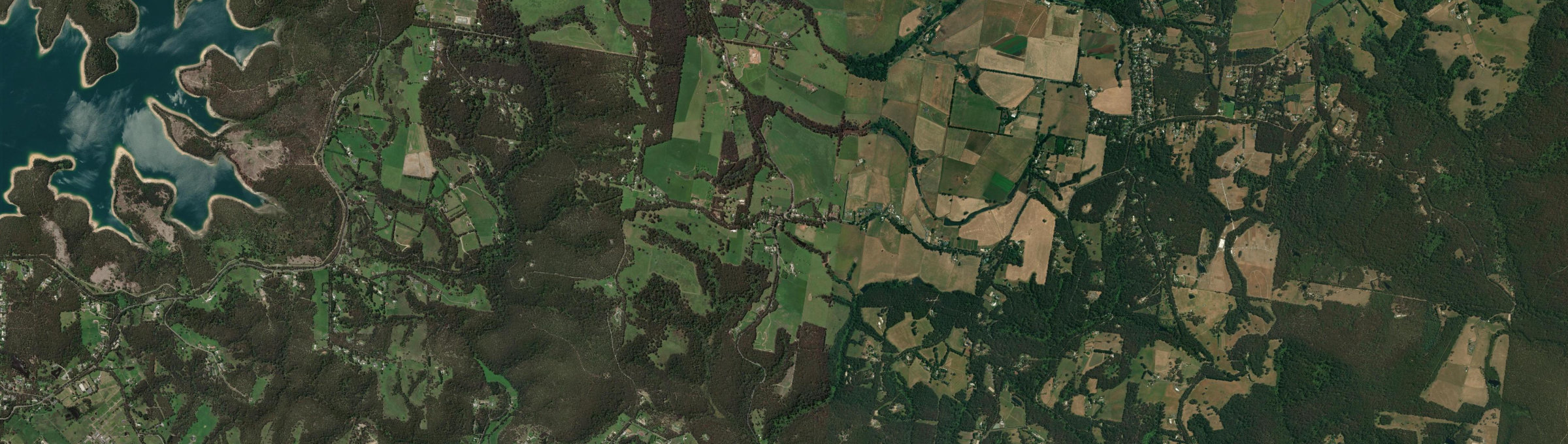 Aerial view of Mount Burnett, VIC