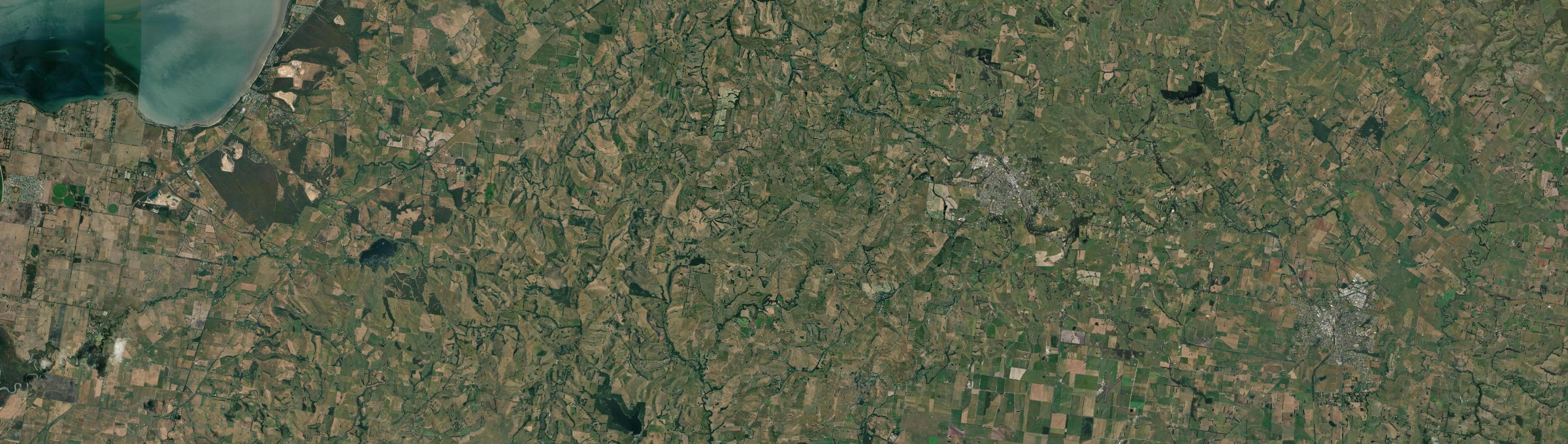 Aerial view of Bena, VIC