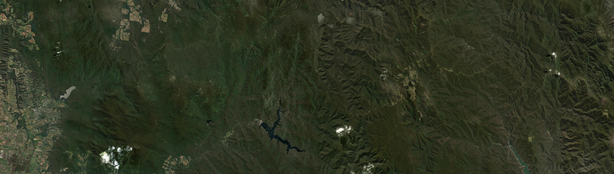 Aerial view of Cambarville, VIC