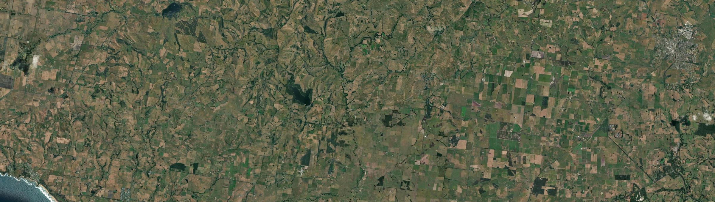 Aerial view of Kongwak, VIC