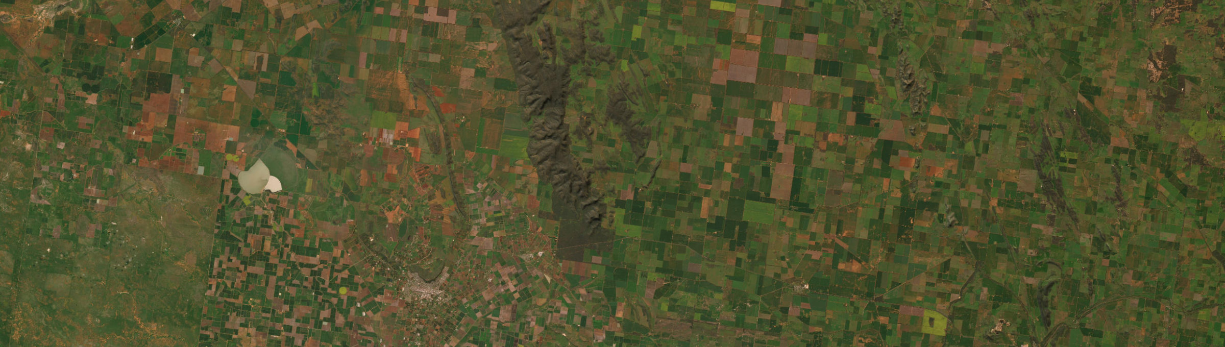 Aerial view of Binya, NSW