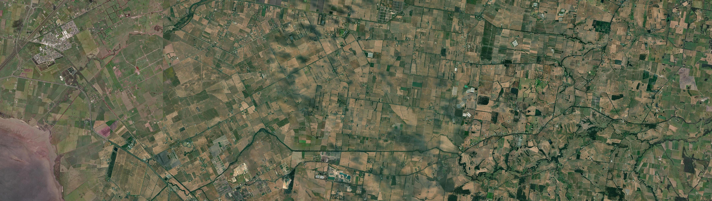 Aerial view of Yannathan, VIC