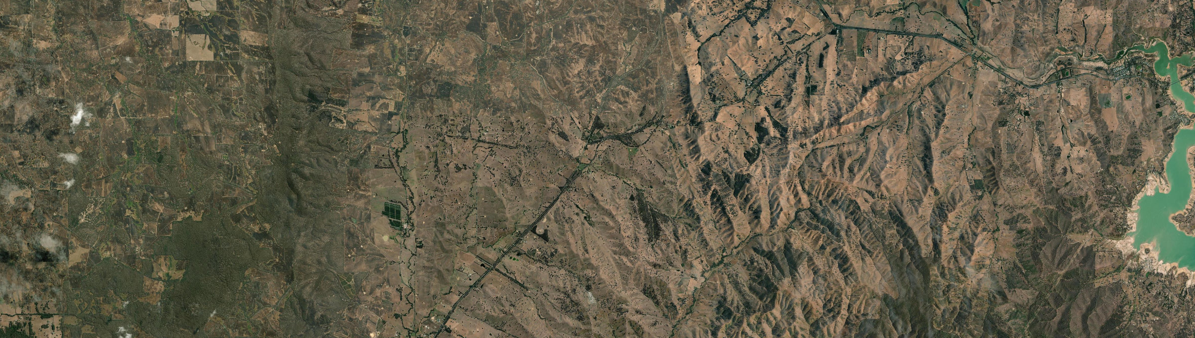 Aerial view of Kanumbra, VIC