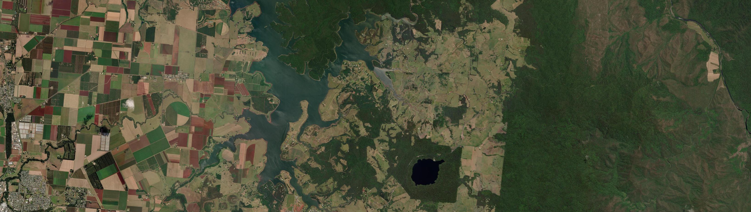 Aerial view of Barrine, QLD