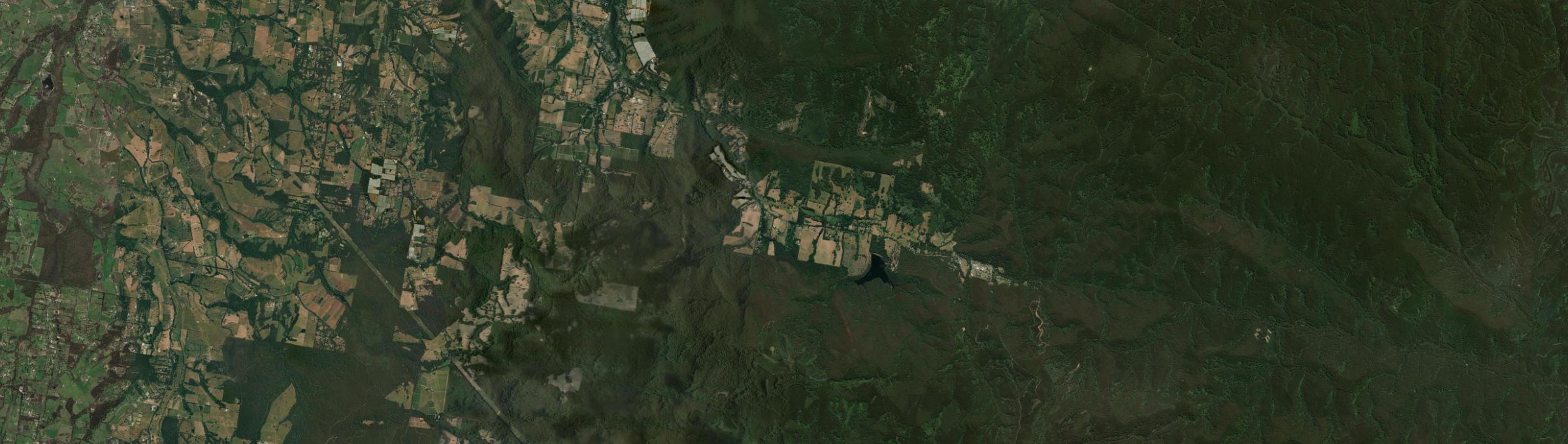 Aerial view of Three Bridges, VIC