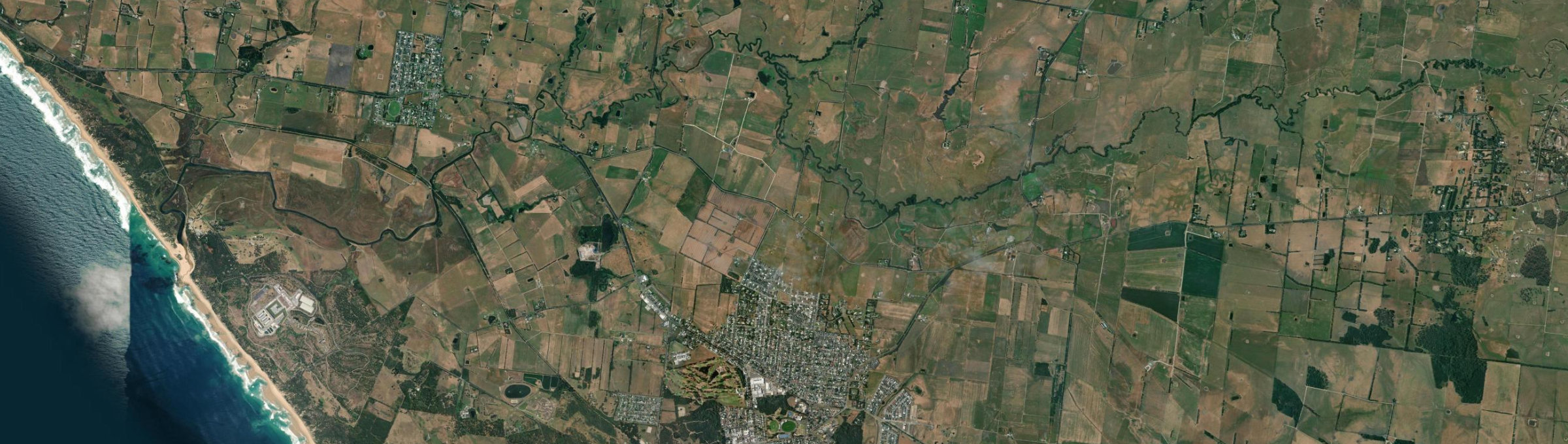 Aerial view of North Wonthaggi, VIC