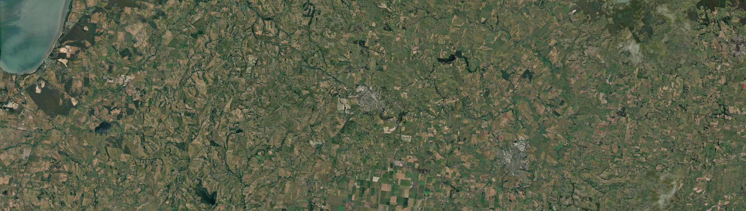 Aerial view of Korumburra, VIC