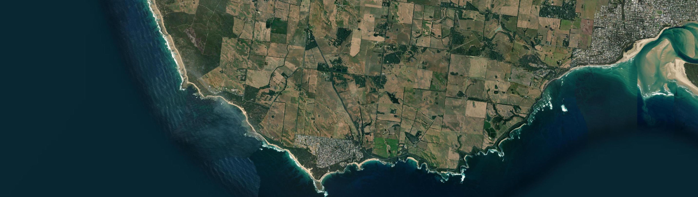 Aerial view of Cape Paterson, VIC