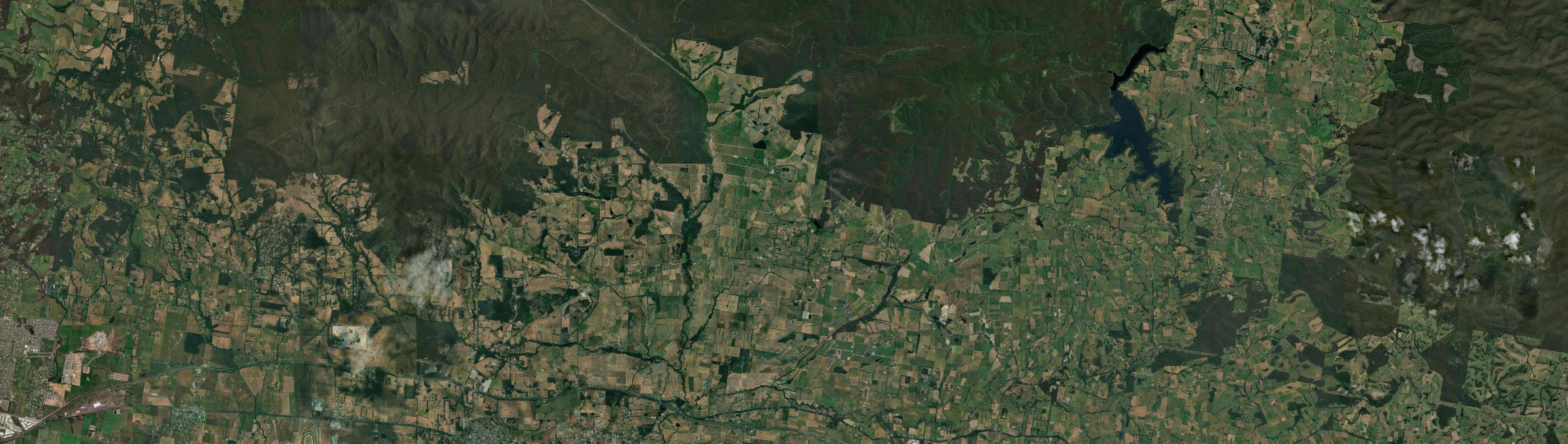 Aerial view of Labertouche, VIC