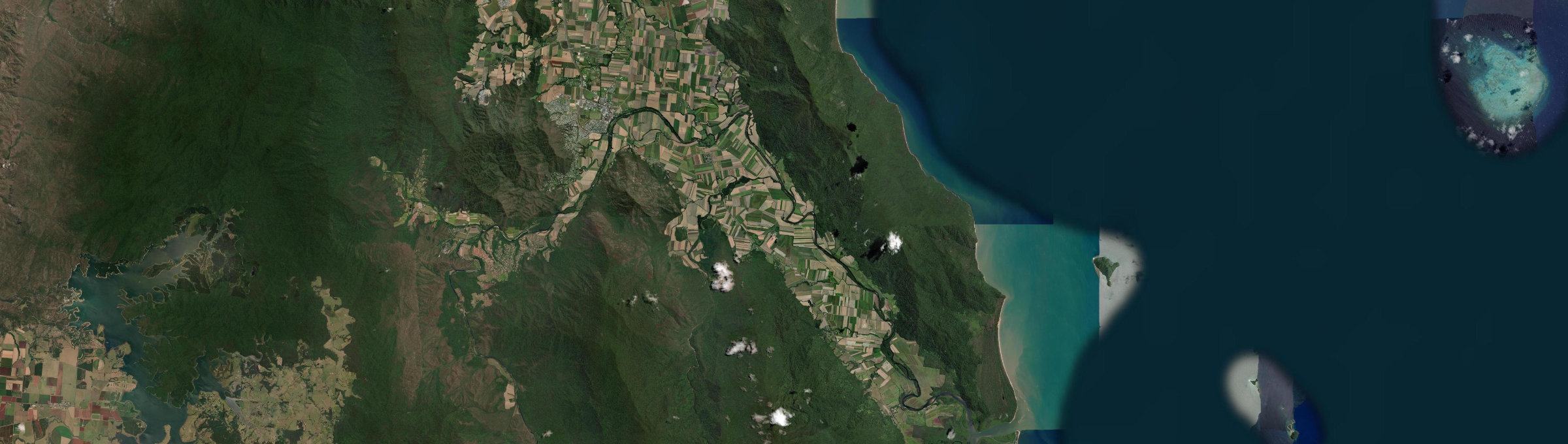 Aerial view of Aloomba, QLD