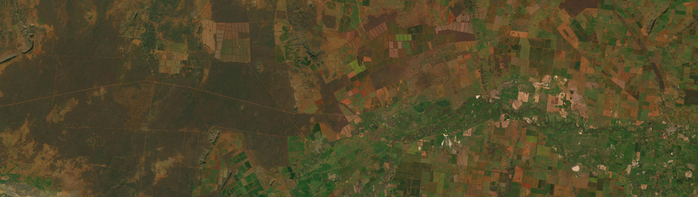 Aerial view of Euabalong, NSW