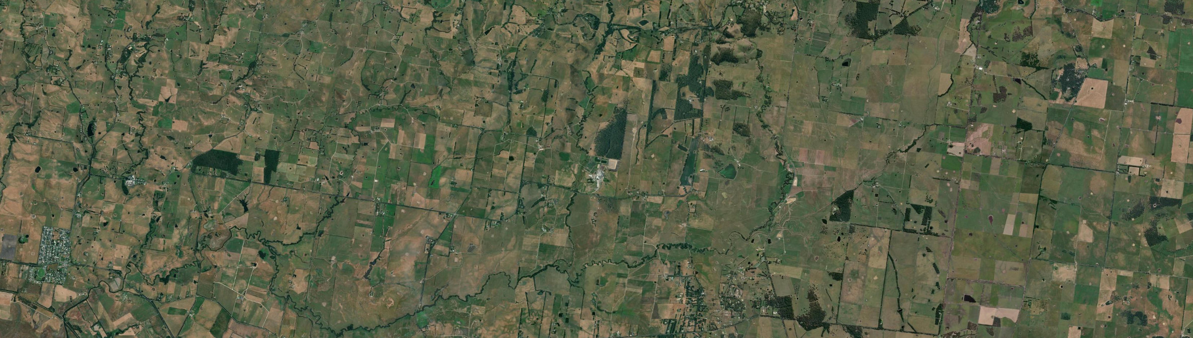 Aerial view of Lance Creek, VIC