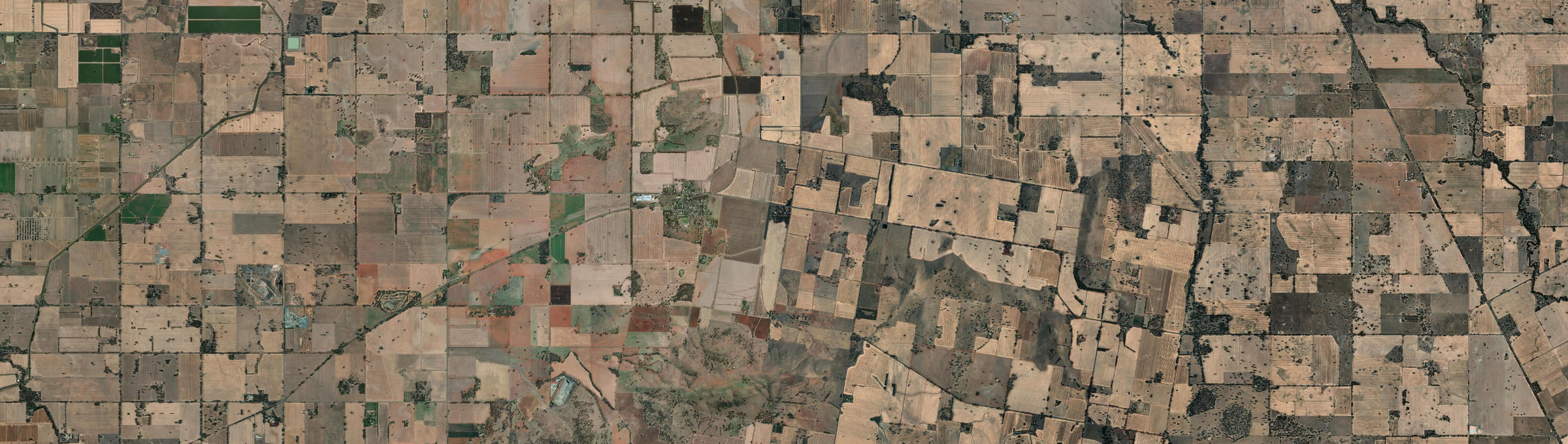 Aerial view of Dookie, VIC