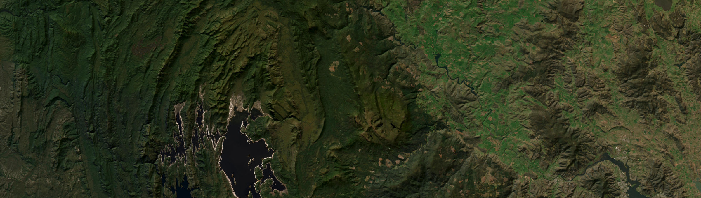 Aerial view of Florentine, TAS