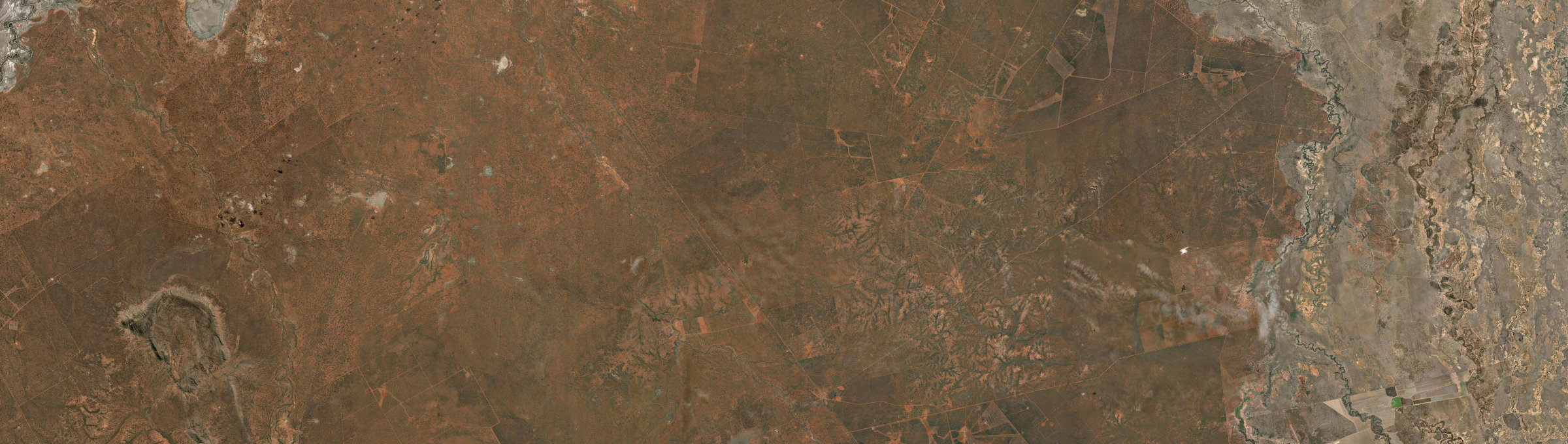 Aerial view of Byrock, NSW