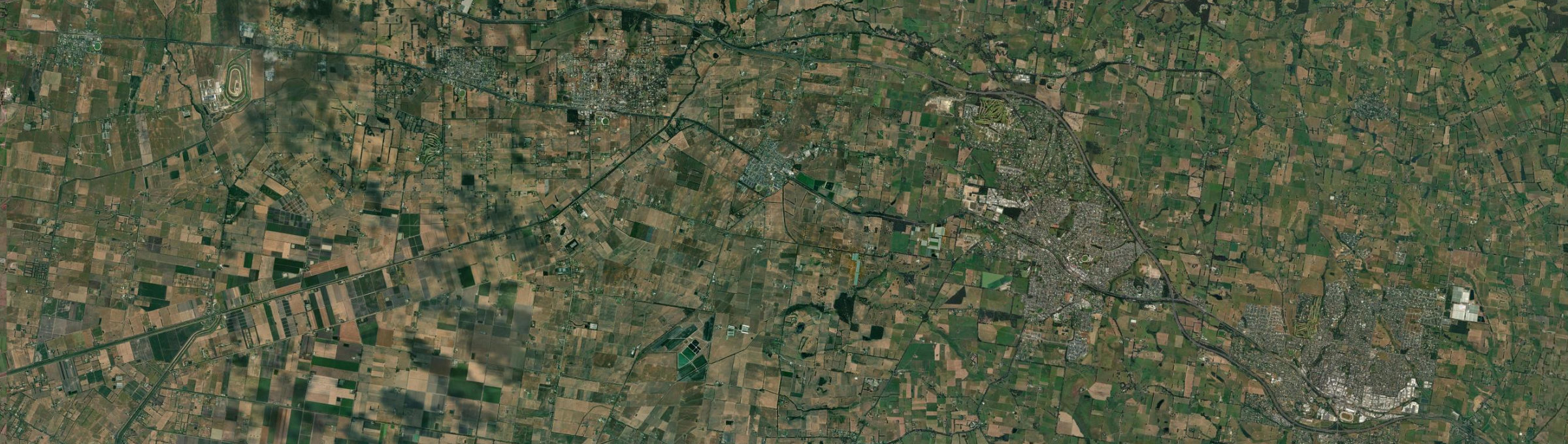 Aerial view of Longwarry, VIC