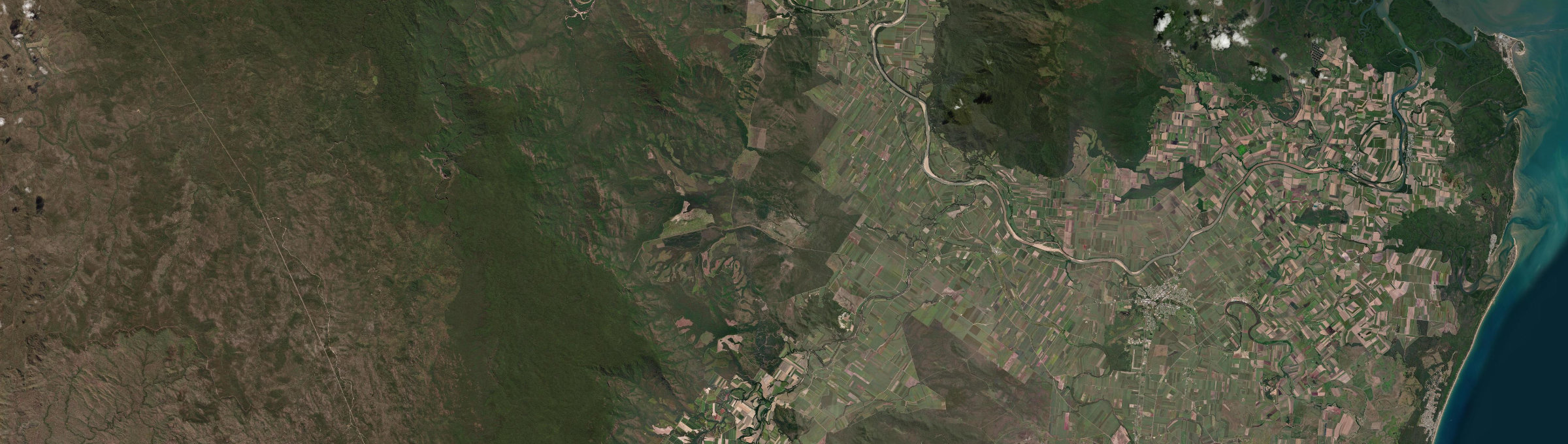 Aerial view of Lannercost, QLD