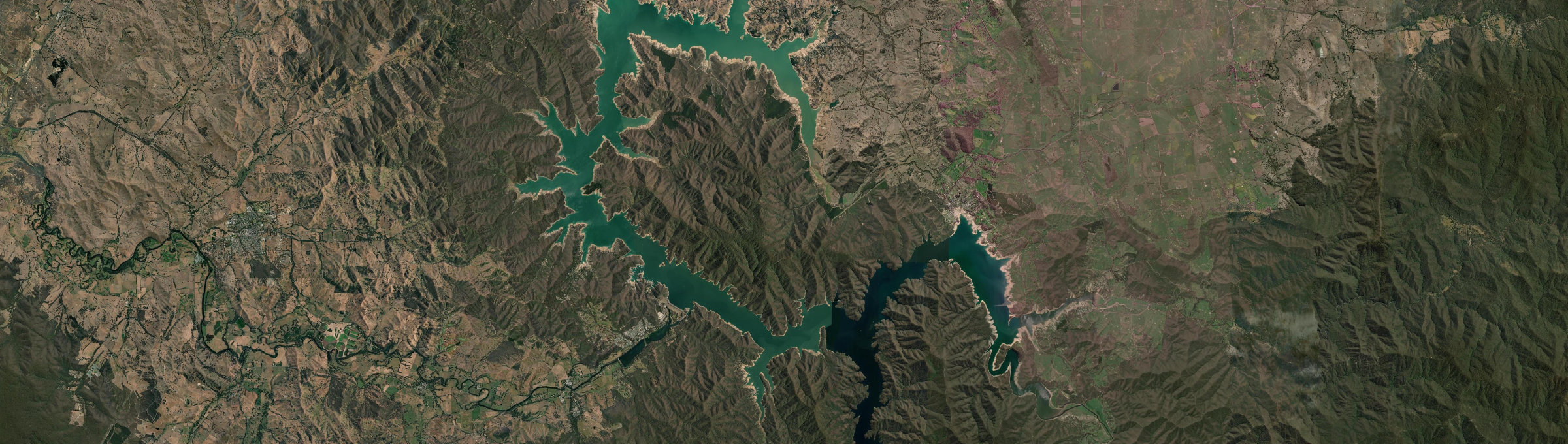 Aerial view of Lake Eildon, VIC