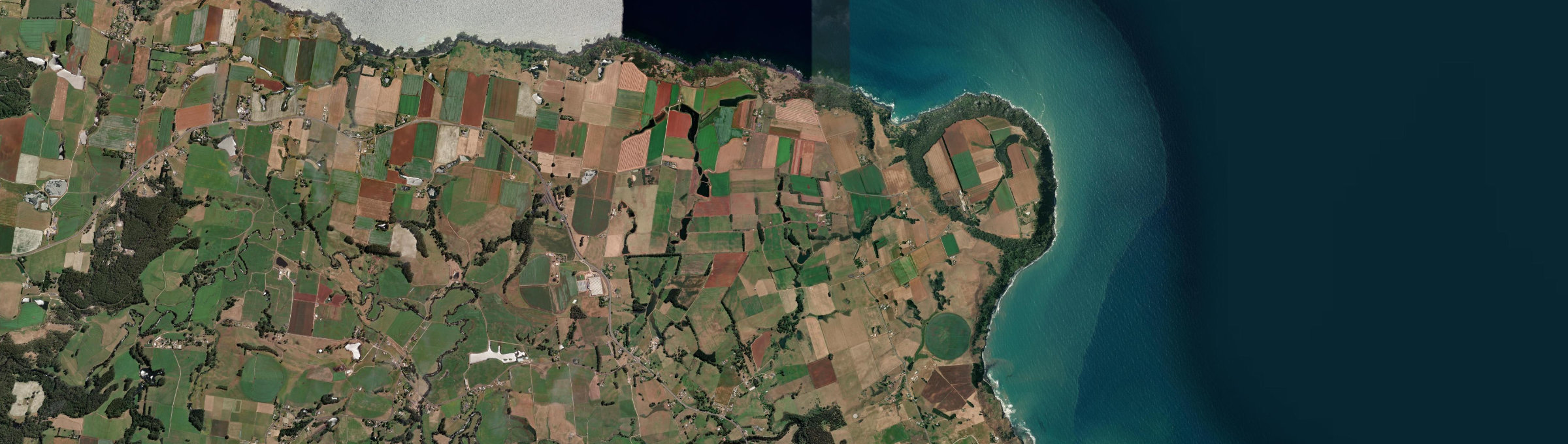 Aerial view of Table Cape, TAS