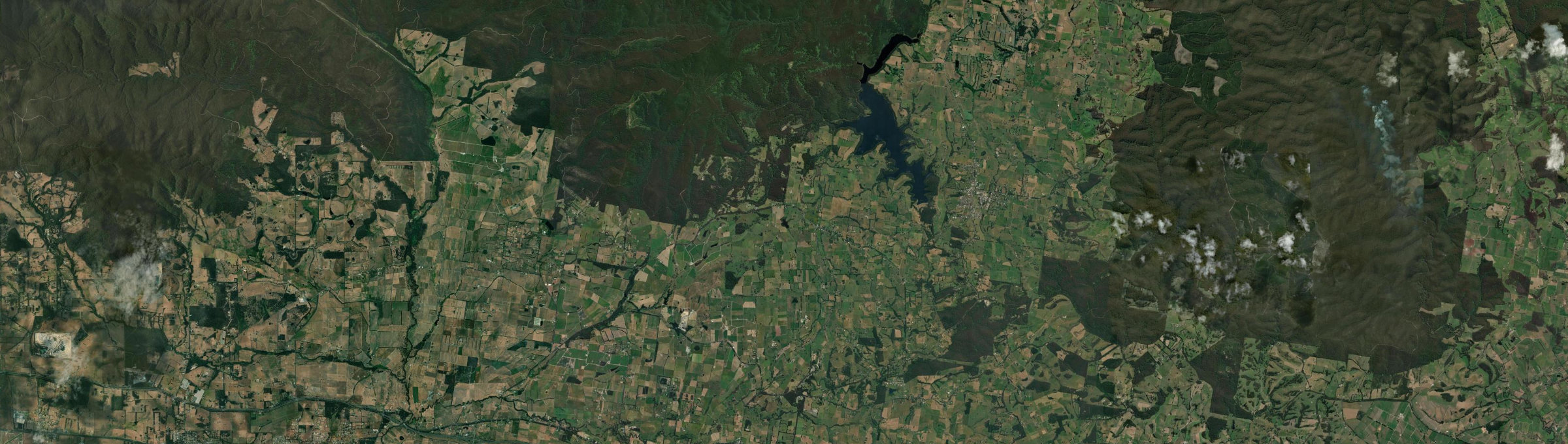 Aerial view of Jindivick, VIC