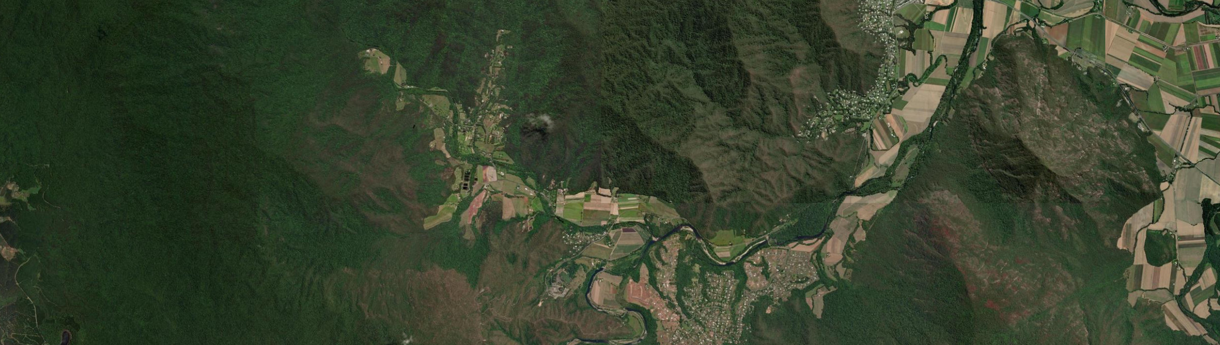 Aerial view of Little Mulgrave, QLD