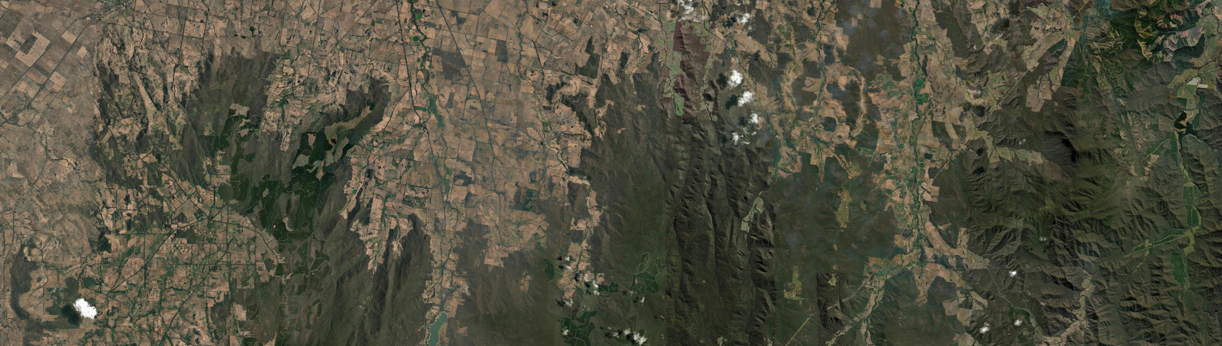 Aerial view of Tatong, VIC