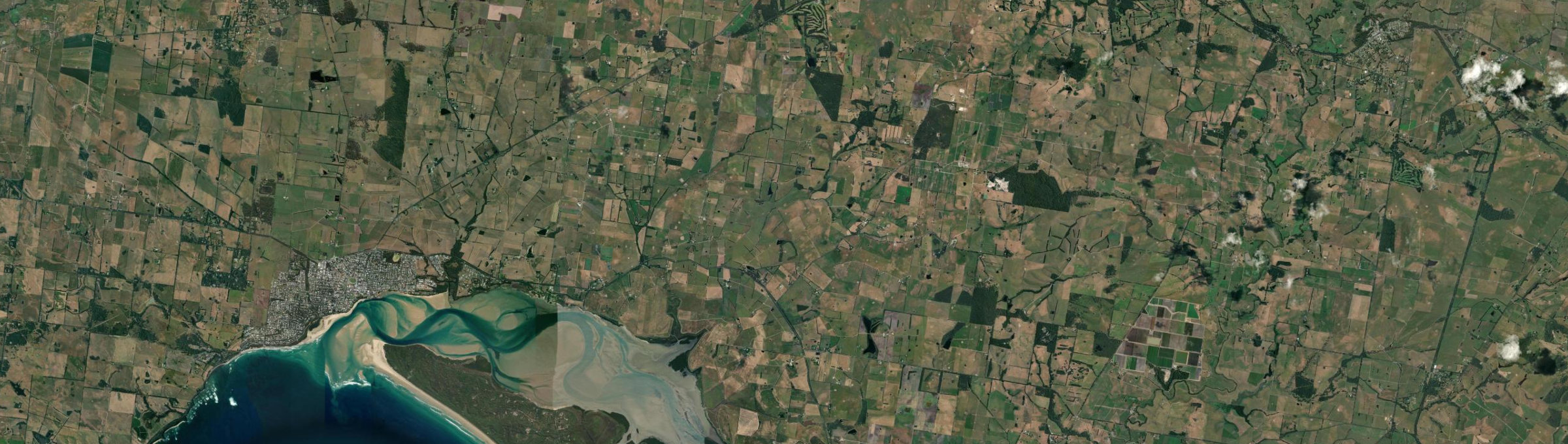 Aerial view of Pound Creek, VIC