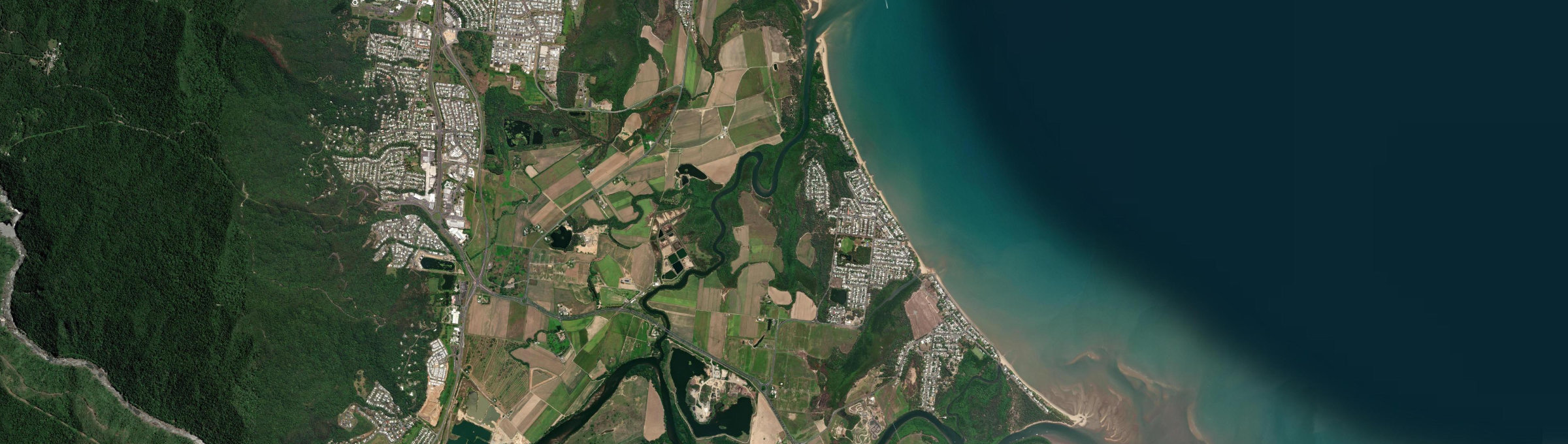 Aerial view of Holloways Beach, QLD