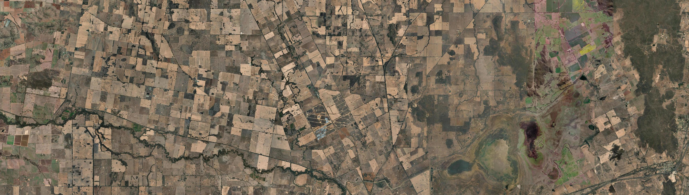 Aerial view of Goorambat, VIC