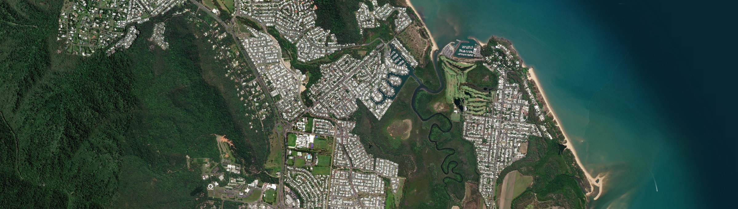 Aerial view of Trinity Park, QLD