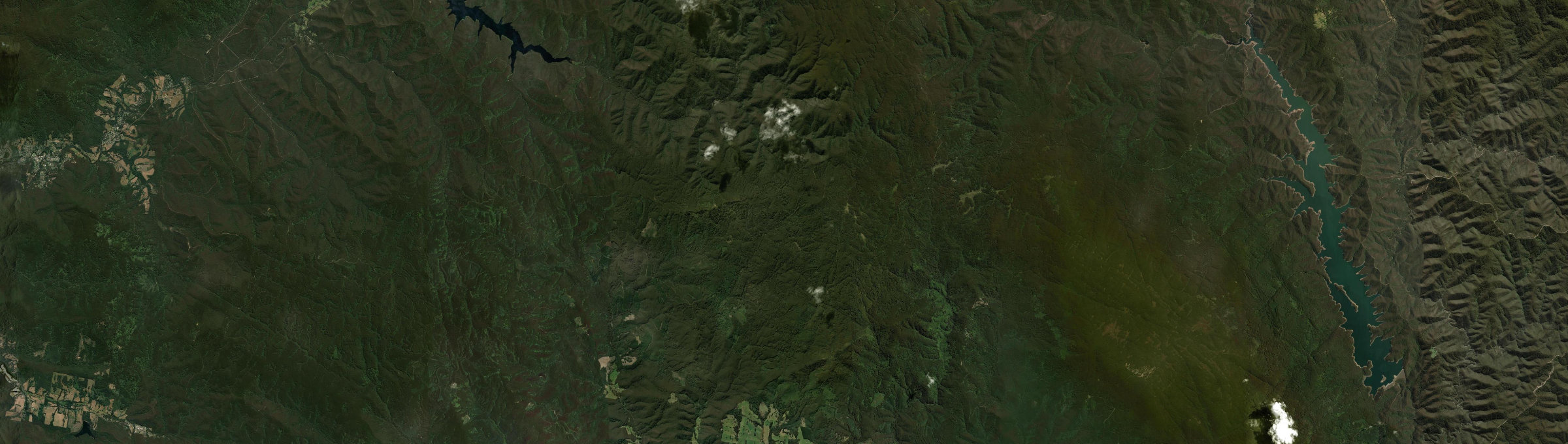 Aerial view of Toorongo, VIC