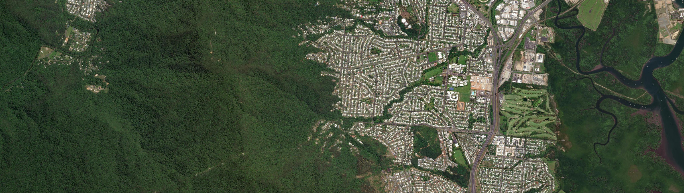 Aerial view of Bayview Heights, QLD